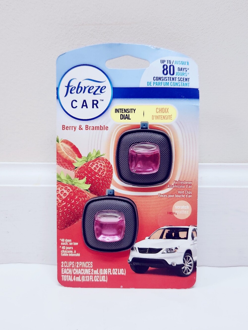 🔮3/$15 Febreze Car Air Freshener Vent Clip Berry & Bramble